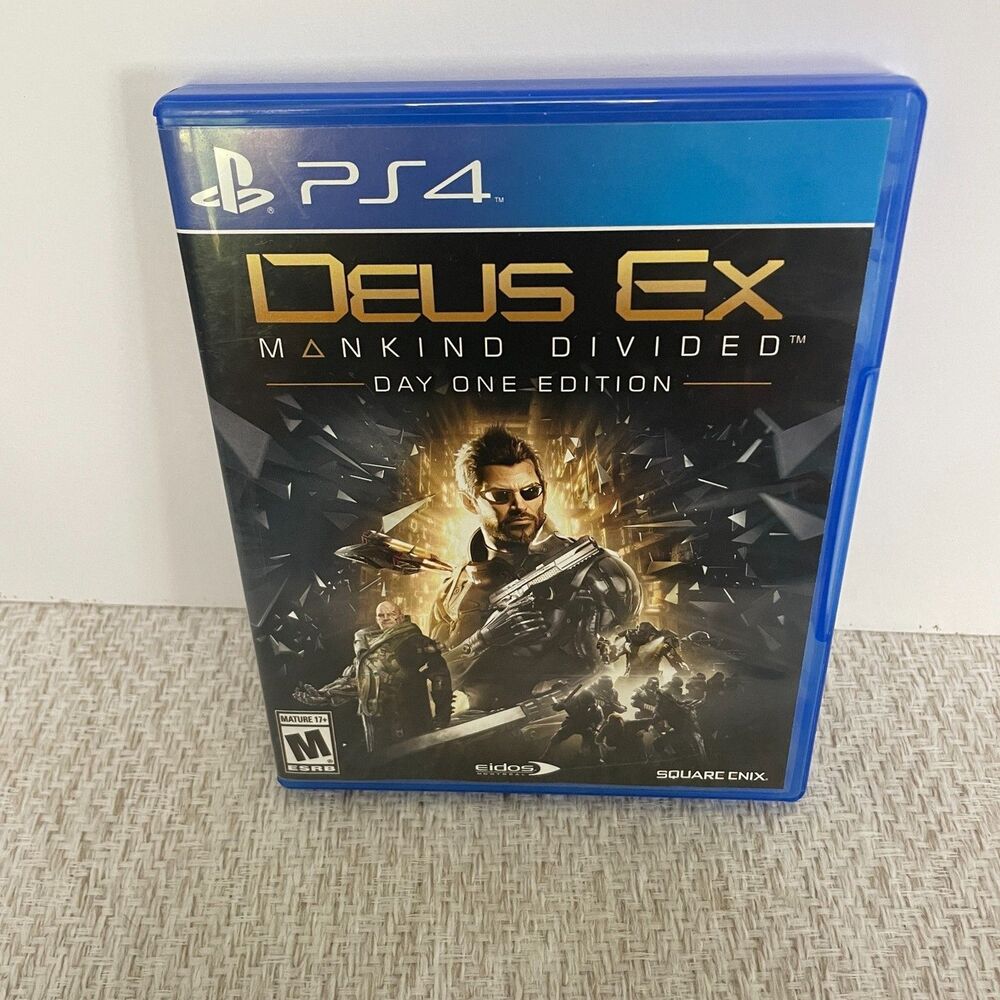 Deus Ex Mankind Divided Video Game for Sony Playstation 4 Day One Edition